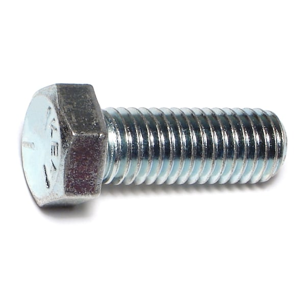 Midwest Fastener Grade 5, 9/16"-12 Hex Head Cap Screw, Zinc Plated Steel, 1-1/2 in L, 4 PK 63143 - main